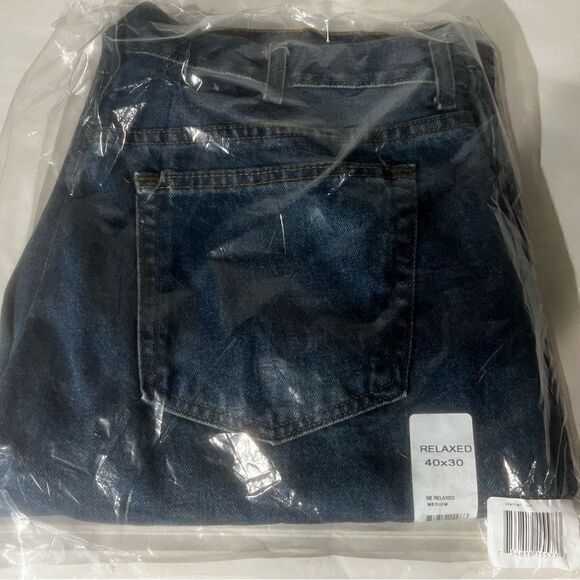 Men's Jeans Relaxed Fit 100% Cotton NEW IN PACKAGE George Denim - Picture 4 of 4